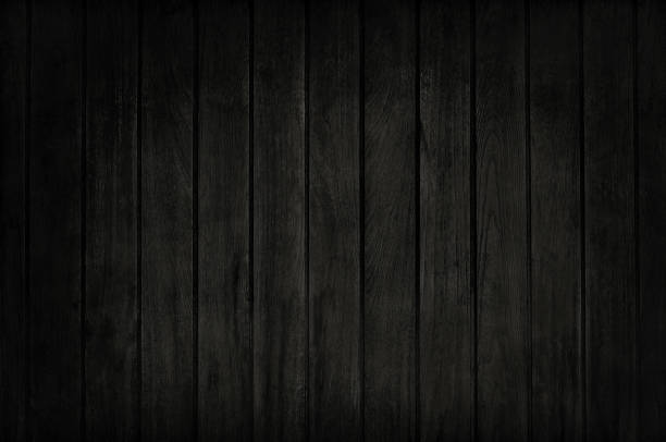 schwarzer holzdielenwandhintergrund, textur aus dunklem rindenholz mit altem naturbelassenem muster für designkunstarbeiten, dreschwand aus maserung. - construction material wood wood grain timber stock-fotos und bilder
