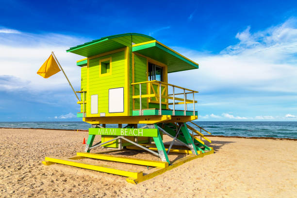 Lifeguard tower in Miami Beach