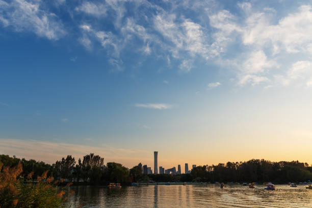 istock Beijing city skyline in the sunset 1346183426