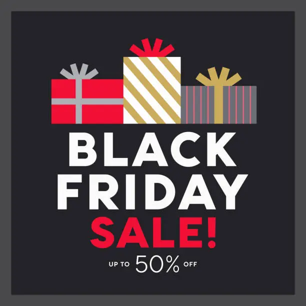 Vector illustration of Black Friday Sale Banner