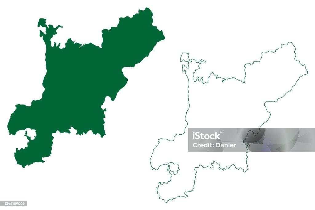 Chhatarpur District Map Vector Illustration Scribble Sketch Chhatarpur
