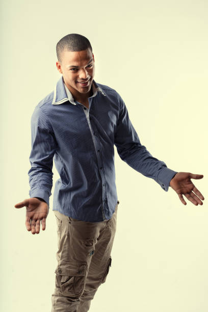 istock Charismatic young Black man gesturing with his hands 1346189832