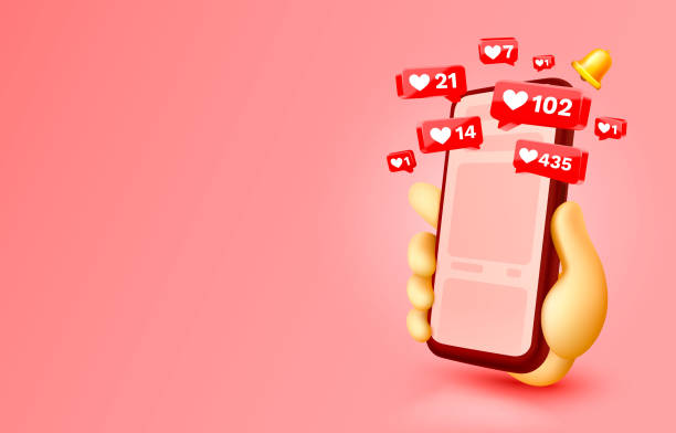 istock I like this, with lots of icons, chat for people to communicate. Vector 1346191940