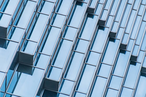 istock Architecture details Modern Building Glass facade Business background 1346199172