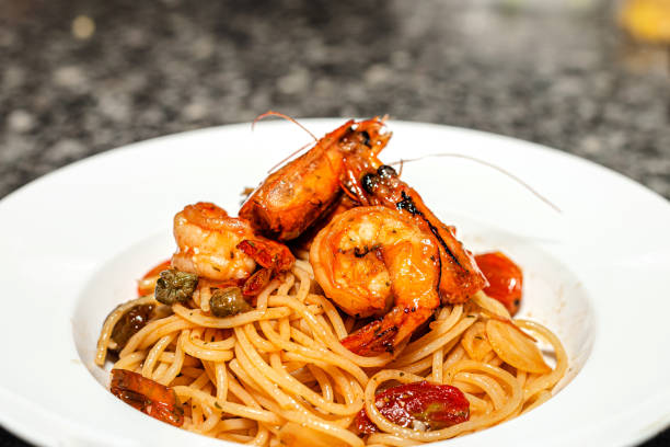 Spicy Shrimp and Spaghetti Aglio Olio