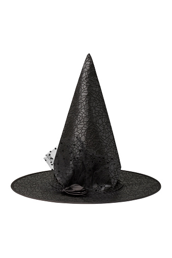 Witch's hat photographed on white