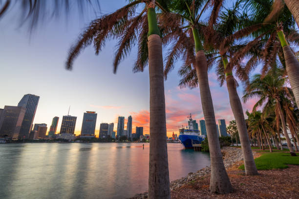 istock Miami, Florida, USA skyline on Biscayne Bay 1346223988
