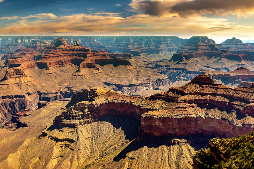 Grand Canyon National Park in a sunny day, Arizona, USA