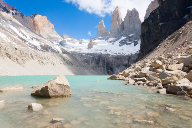 istock Torres del Paine view, Base Las Torres viewpoint, Chile 1346234215