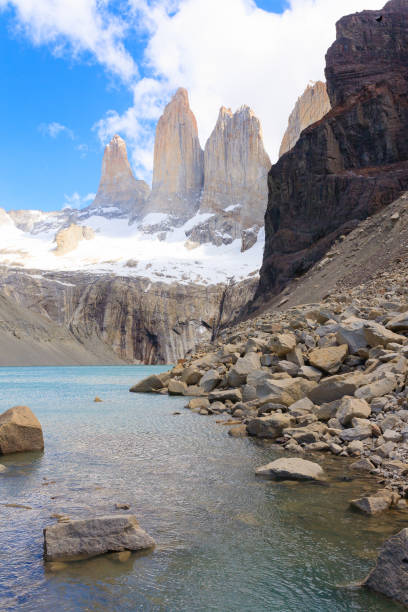 istock Torres del Paine view, Base Las Torres viewpoint, Chile 1346234329