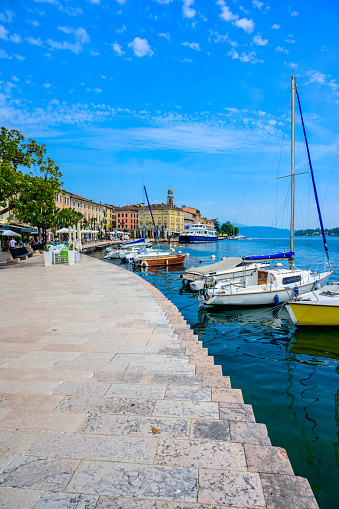 Salò - beautiful village at lake Garda, Italy - touristic travel destination