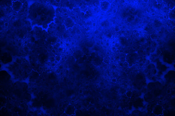 Galaxy Outer Space Nebula Abstract Navy Blue Background Deep Cosmos Texture Ink Watercolor Dark Blue Black Smoke Pattern Digitally Generated Image Fractal Fine Art for presentation, flyer, card, poster, brochure, banner