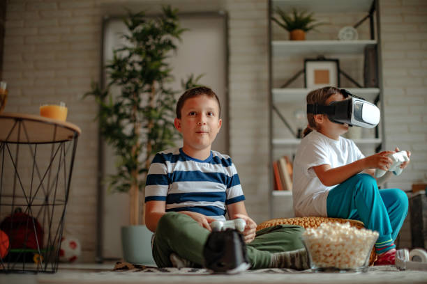 istock Kids playing video games 1346249339