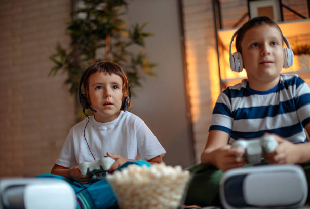 istock Kids playing video games 1346249399