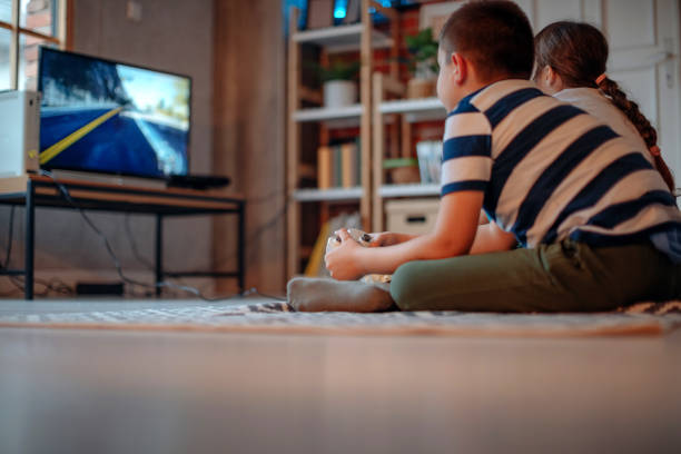 istock Kids playing video games 1346249983