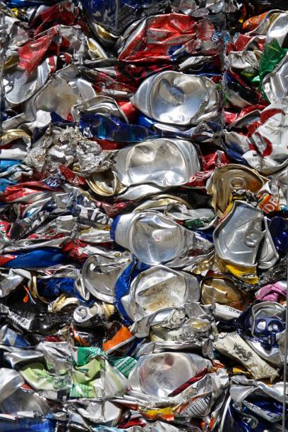 istock Close-up Of Recycled Pop Cans 1346251796