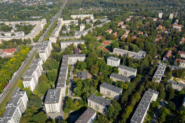 istock Aerial View of a Residential District 1346252883