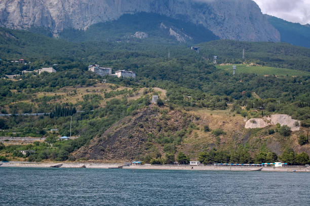 istock view of the mountains from the sea 1346256870