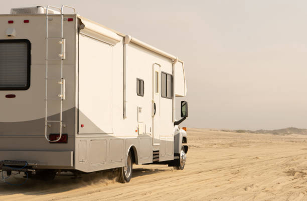istock RV Motorhome Camping on a Beach 1346257837