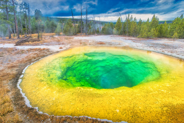 istock Yellowstone National Park Morning Glory Pool 1346259561
