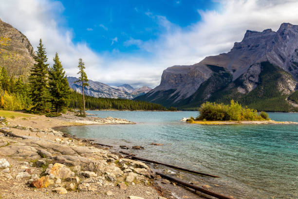 istock Lake Minnewanka in Banff National Park 1346260497