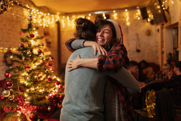 istock Hugs feel even better on Christmas 1346262514