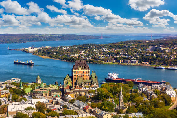 istock Aerial view of Quebec city 1346263342
