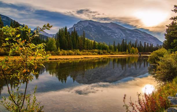 istock Fall Park In The Canmore Mountains 1346264072