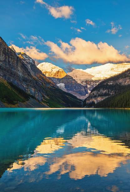 istock Sunrise Reflections At Lake Louise 1346265368