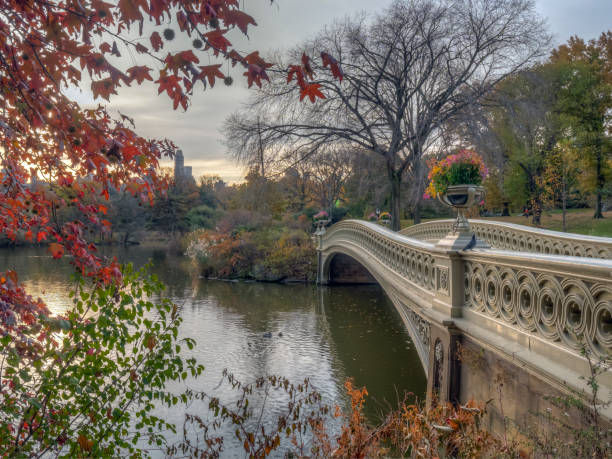 istock Bow bridge in late autumn 1346270495