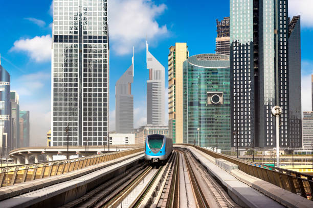 istock Metro railway in Dubai 1346272158