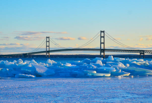istock Mackinac Bridge Winter Blues 1346272439