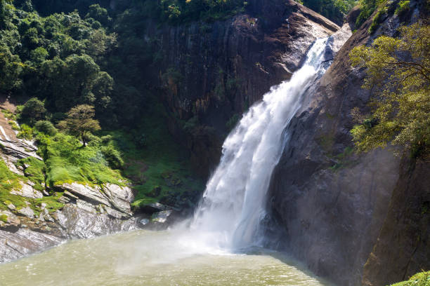 istock Dunhinda waterfall in Sri Lanka 1346275303