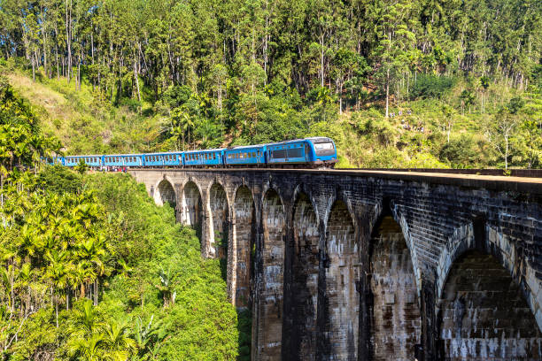 istock Train at Nine arch bridge,  Sri Lanka 1346275338