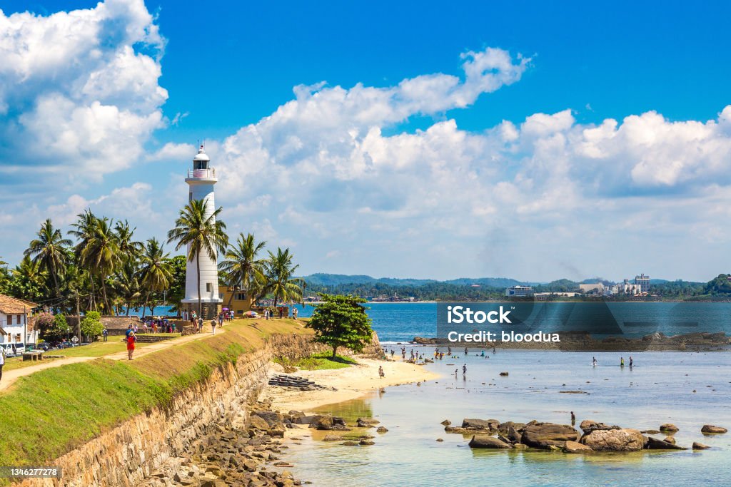 Lighthouse in Galle fort Lighthouse in Galle fort in a sunny day in Sri Lanka Sri Lanka Stock Photo