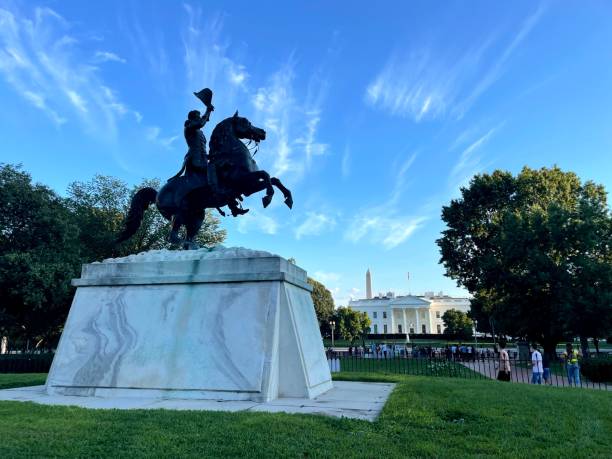 블루 라파예트 광장 - white house president of the usa lafayette square eastern usa 뉴스 사진 이미지