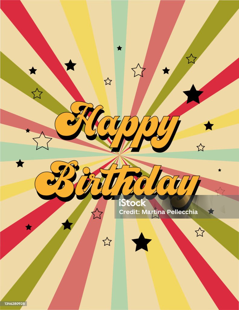 Thiệp Sinh Nhật Tuyệt Vời Hình Ảnh Minh Họa Kiểu Chữ Vector Hình ...