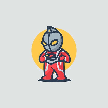 Vector Illustration Hero Max Mascot Cartoon Style Stock Illustration -  Download Image Now - Ultraman, Superhero, Cute - iStock
