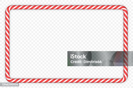 istock Candy Cane Frame 1346290954
