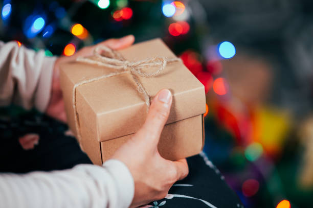 istock gift box for Christmas and Newyear holiday background 1346293021