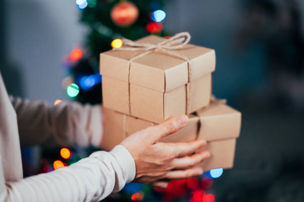 istock gift box for Christmas and Newyear holiday background 1346293029