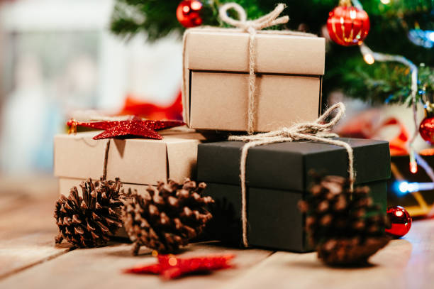 istock gift box for Christmas and Newyear holiday background 1346293074