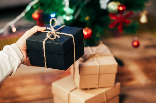 istock gift box for Christmas and Newyear holiday background 1346293100