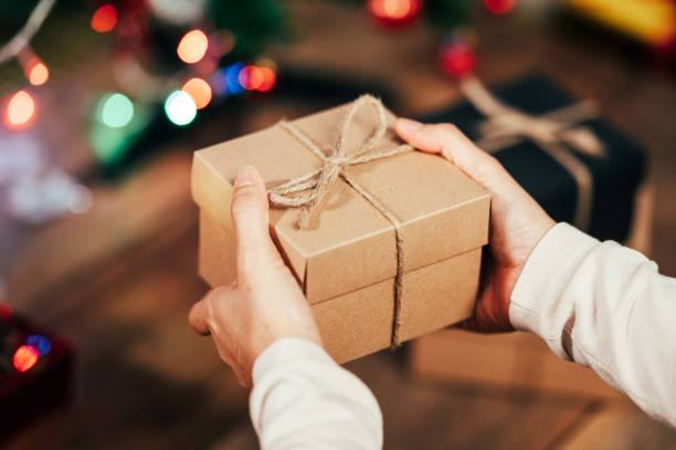 istock gift box for Christmas and Newyear holiday background 1346293104