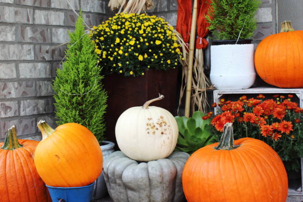 istock Outdoor decorations for autumn season 1346295677