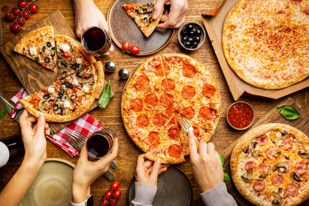 istock Different tipes of pizza 1346299572