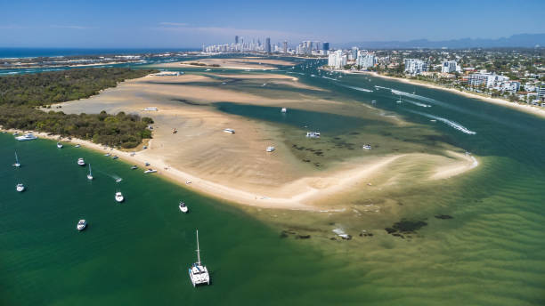 istock Boats on Gold Coast Broadwater, Australia 1346299644