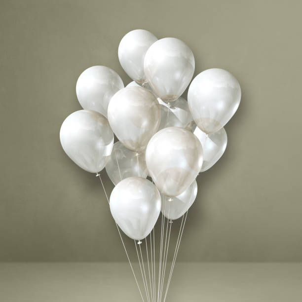 istock White balloons bunch on a grey wall background 1346300785