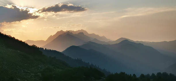 istock Sunset in mountains of Abkhazia 1346302055