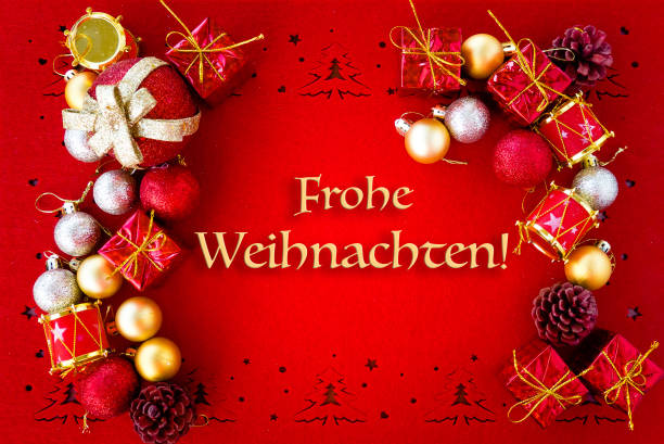 istock Christmas Card with German Greetings 1346304354